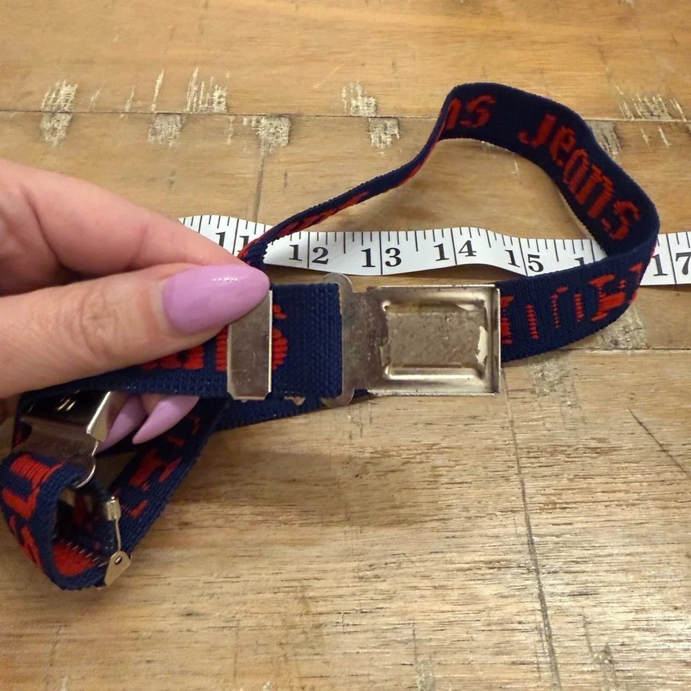 VTG Little Boy Blue and Red Jeans Belt